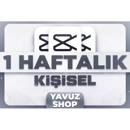  KİŞİSEL - Capcut Pro ⭐ 7 GÜNLÜK OTO TESLİM